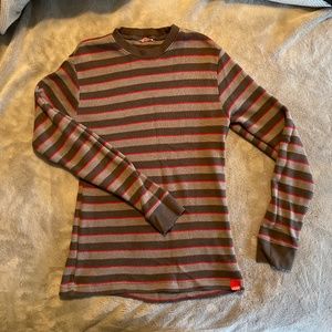 Vans long sleeve striped thermal shirt